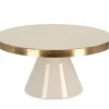 Outlet Bizzotto ALZATA DECORATIVA VELMA ORO BEIGE D30
