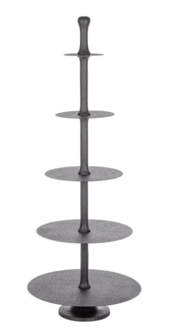 Best Bizzotto ALZATA 5P DECORATIVA RIDHI NERO H159