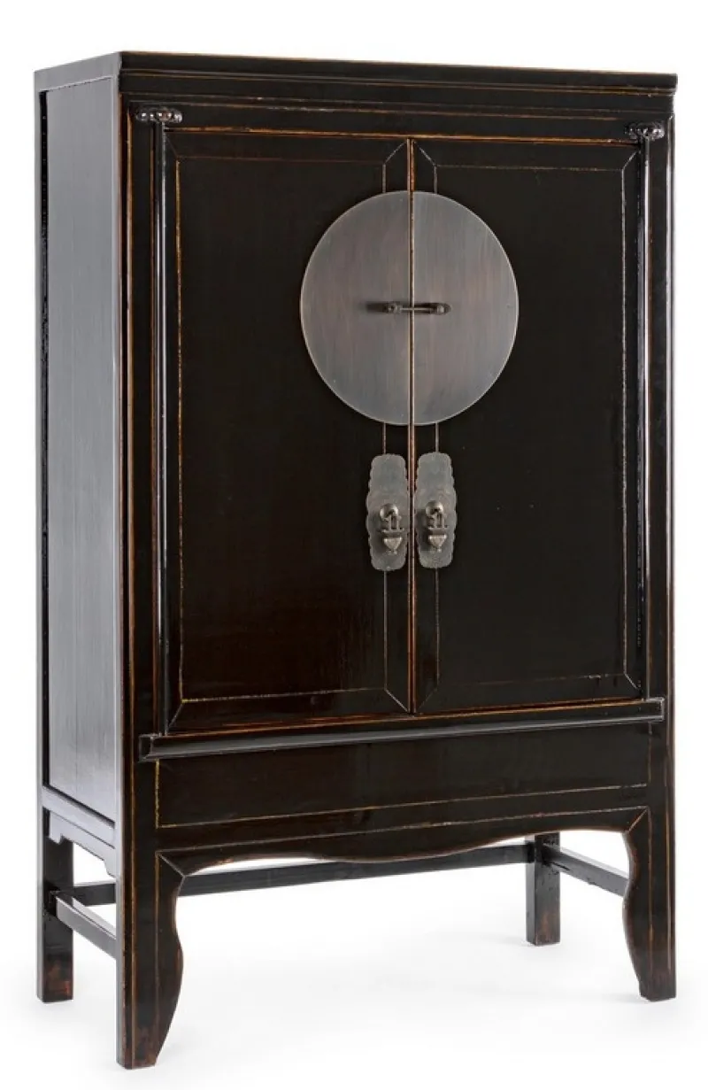 Outlet Bizzotto ARMADIO IN LEGNO NERO - JINAN