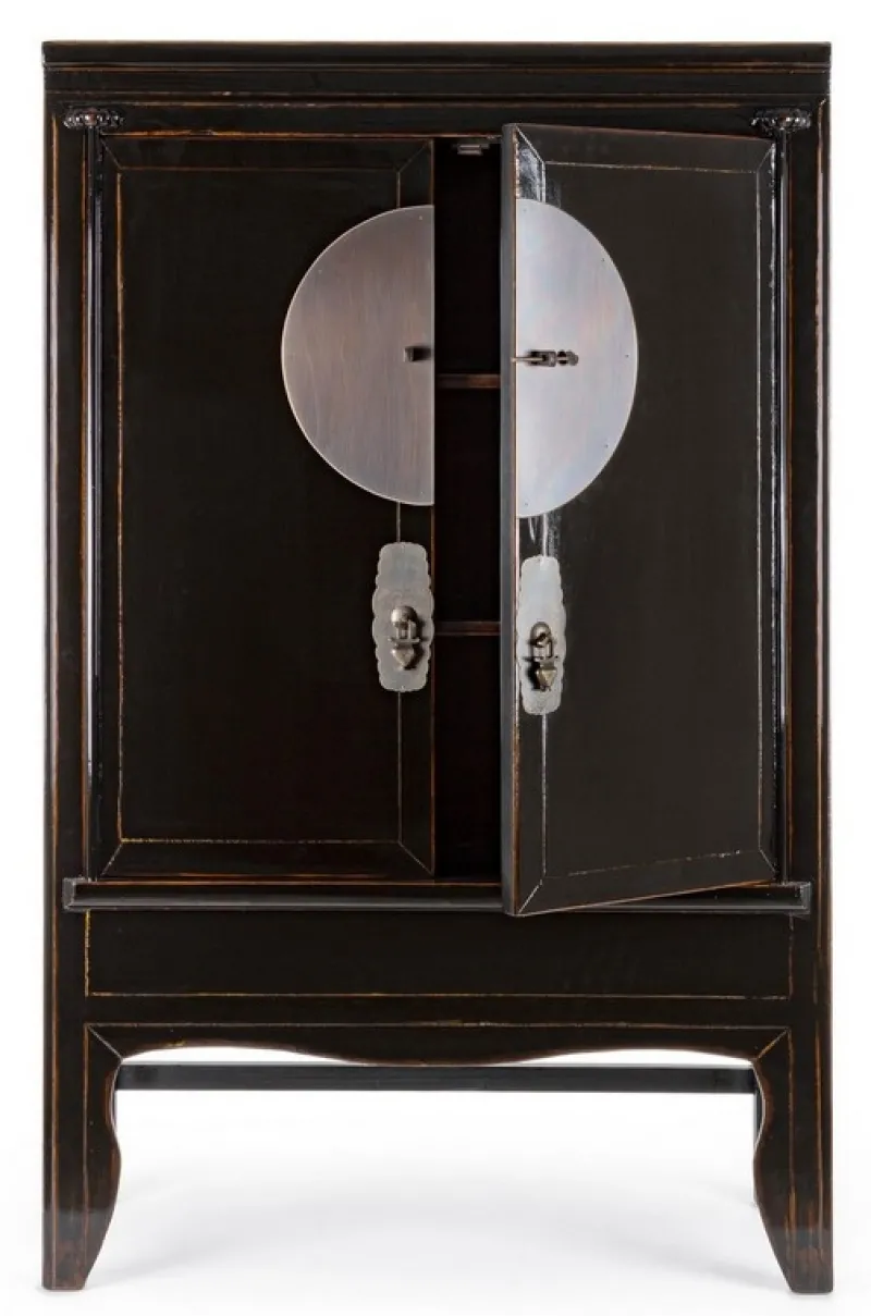 Outlet Bizzotto ARMADIO IN LEGNO NERO - JINAN