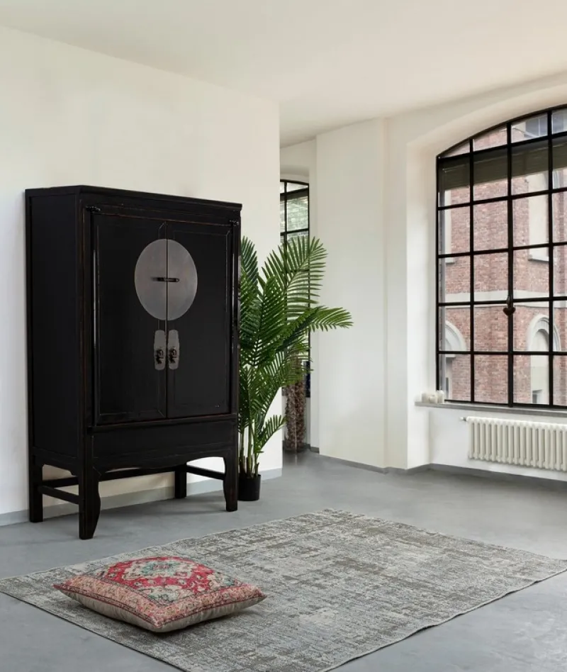 Outlet Bizzotto ARMADIO IN LEGNO NERO - JINAN