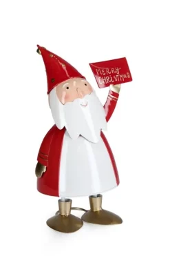 Discount Bizzotto BABBO CLAUS STAND MERRY XMAS H19