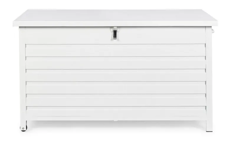 Discount Bizzotto BAULE PORTA CUSCINI SMALL CON RUOTE BIANCO YK11 - ATLANTIC
