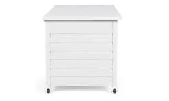 Discount Bizzotto BAULE PORTA CUSCINI SMALL CON RUOTE BIANCO YK11 - ATLANTIC