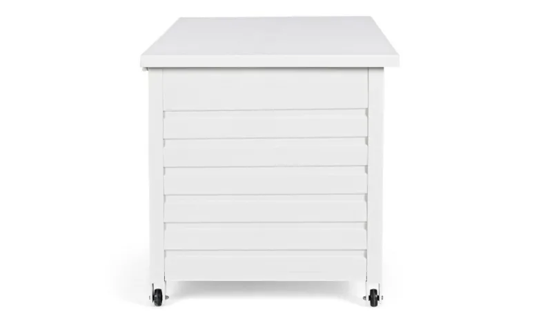 Discount Bizzotto BAULE PORTA CUSCINI SMALL CON RUOTE BIANCO YK11 - ATLANTIC