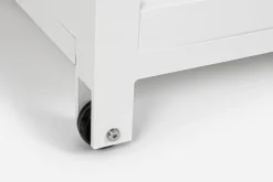 Discount Bizzotto BAULE PORTA CUSCINI SMALL CON RUOTE BIANCO YK11 - ATLANTIC