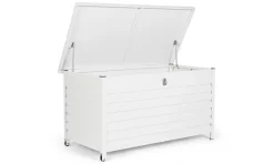 Discount Bizzotto BAULE PORTA CUSCINI SMALL CON RUOTE BIANCO YK11 - ATLANTIC