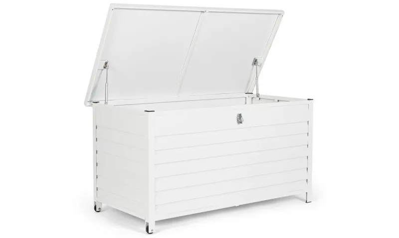 Discount Bizzotto BAULE PORTA CUSCINI SMALL CON RUOTE BIANCO YK11 - ATLANTIC
