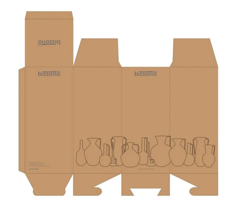 Best Bizzotto BOTTIGLIA DECORATIV KOTHON AZZUR L H36,5