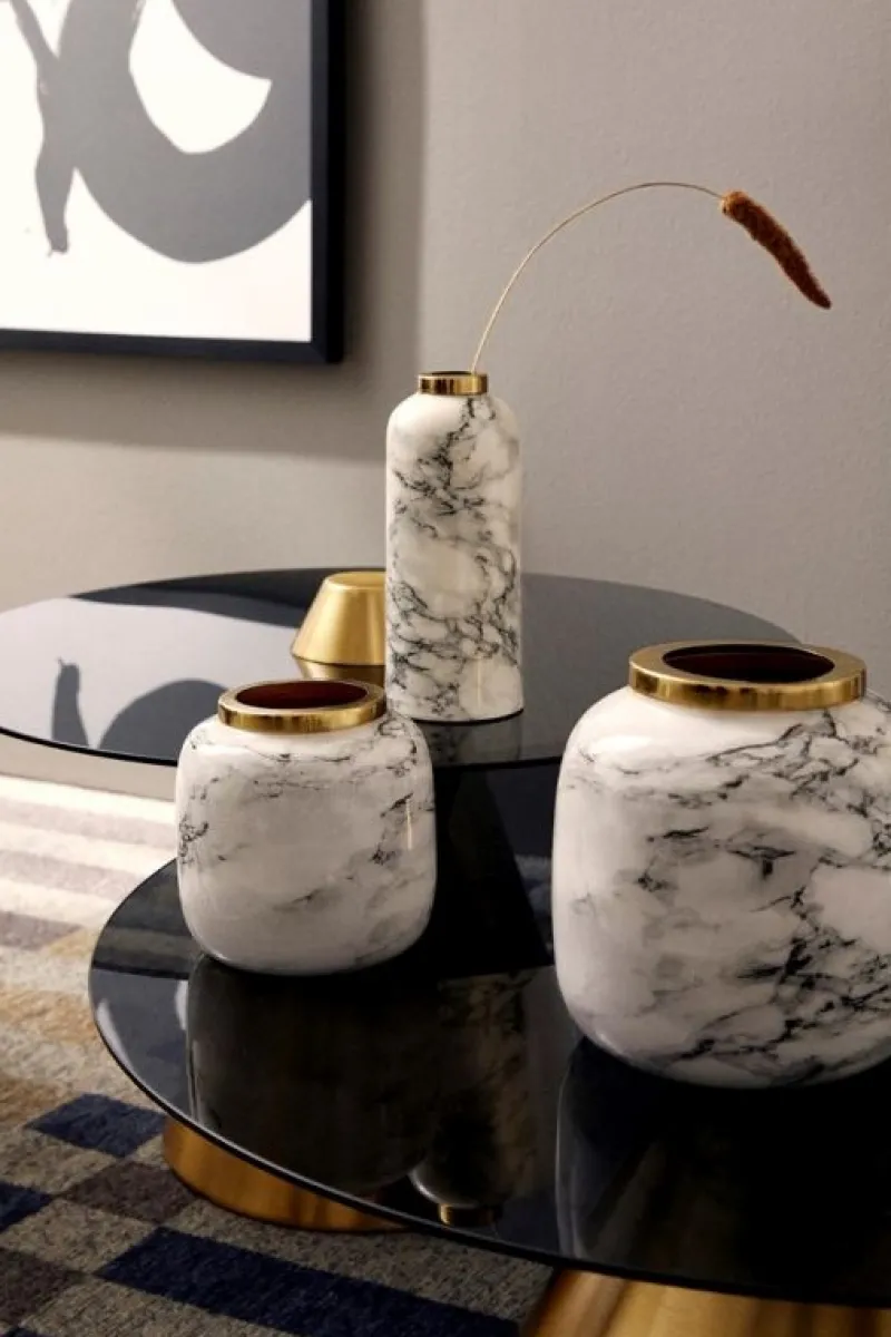 Hot Bizzotto BOTTIGLIA DECORATIVA MARSHA BIANCO H20