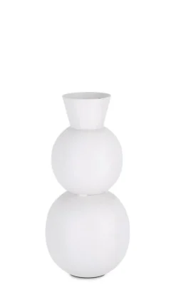 Discount Bizzotto BOTTIGLIA DECORATIVA RIDHI BIANCO H32,5
