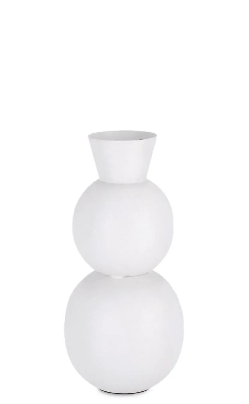 Discount Bizzotto BOTTIGLIA DECORATIVA RIDHI BIANCO H32,5