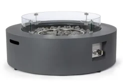 Clearance Bizzotto CAMINO A GAS WOLKE GRIGIO SCURO D104