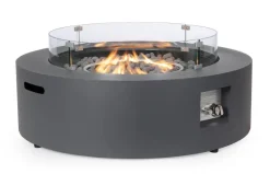 Clearance Bizzotto CAMINO A GAS WOLKE GRIGIO SCURO D104