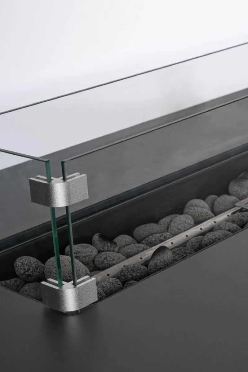 Sale Bizzotto CAMINO A GAS WOLKE GRIGIO SCURO 109X59