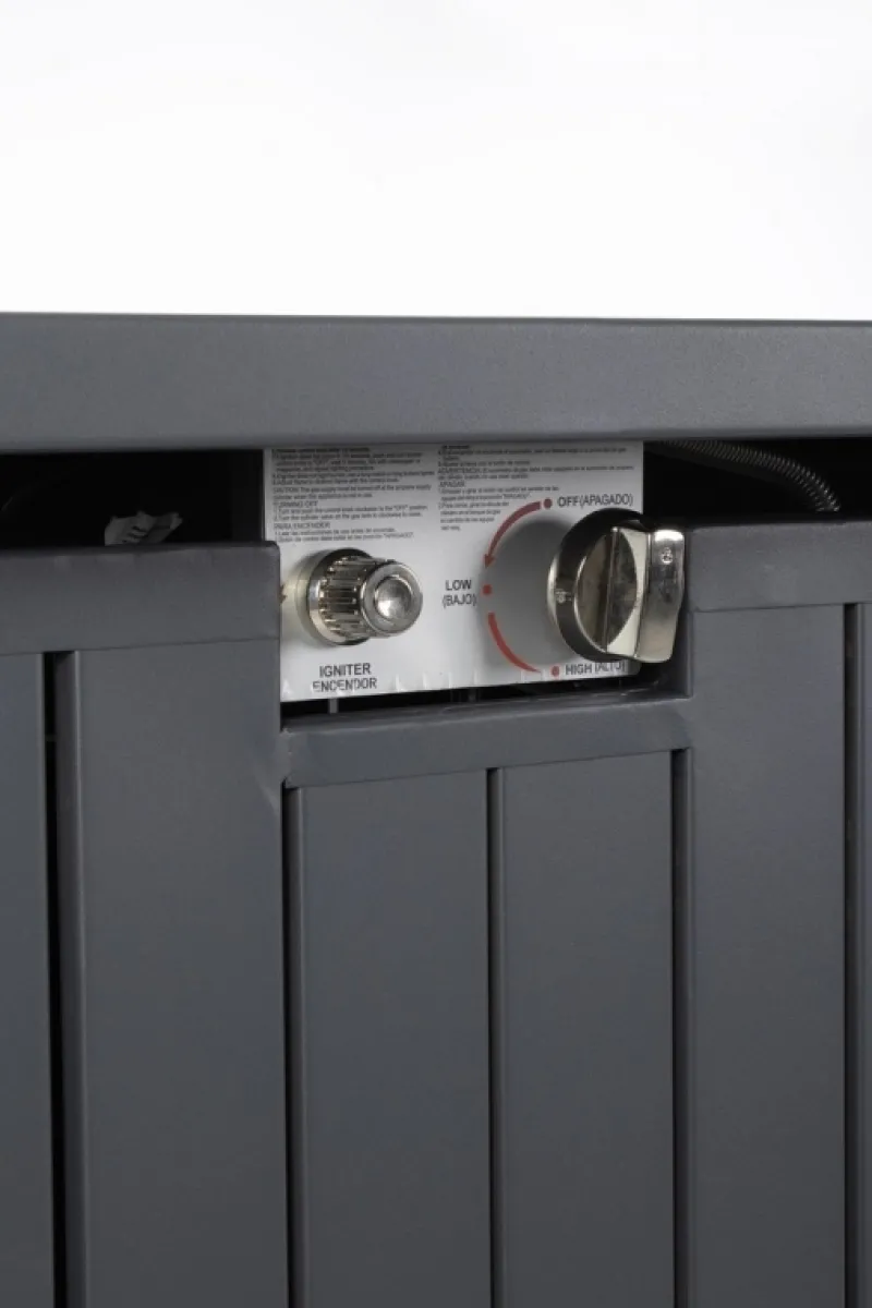 Sale Bizzotto CAMINO A GAS WOLKE GRIGIO SCURO 109X59