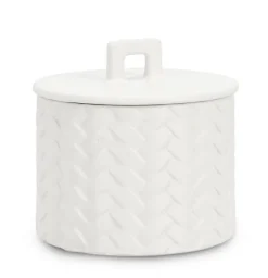Bizzotto CANDELA C-COPERCHIO TWINE BIANCO Ø14,5