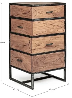 Hot Bizzotto CASSETTIERA IN LEGNO - EGON