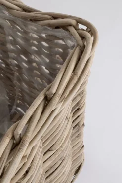 Clearance Bizzotto CESTA HARIS RETT GRIGIO 100X65H