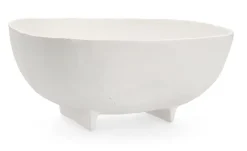 Sale Bizzotto CIOTOLA DECORATIVA HISAR BIANCO 26,5X27