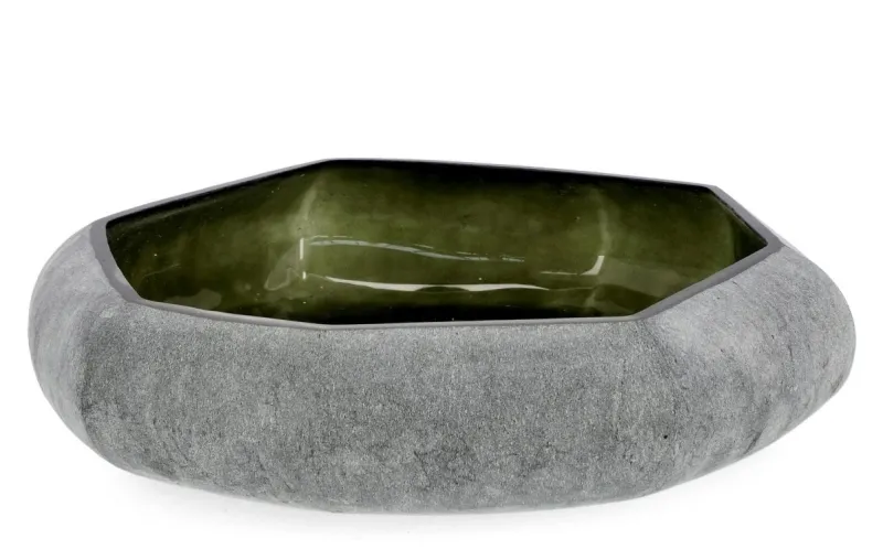 Outlet Bizzotto CIOTOLA DECORATIVA MIRISSA VT VERDE D46