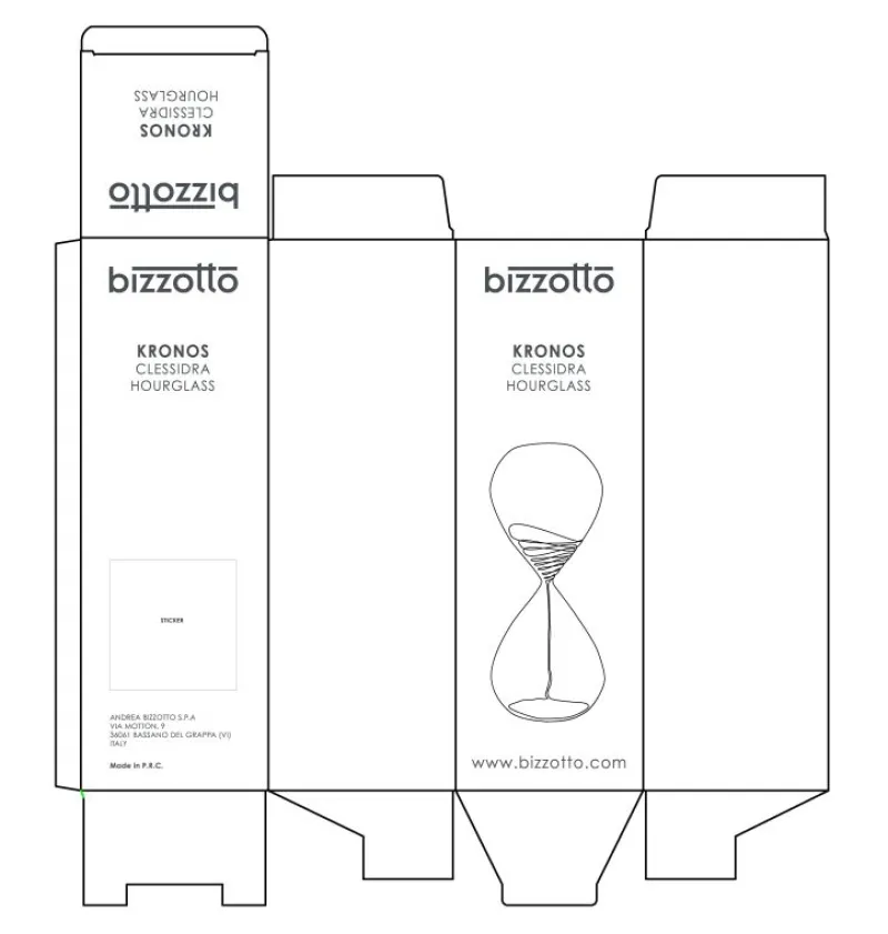 Best Bizzotto CLESSIDRA KRONOS ARGENTO-BIANCO H39,7