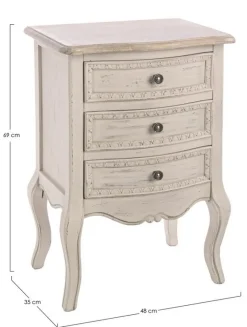 New Bizzotto COMODINO IN LEGNO - CLARISSE