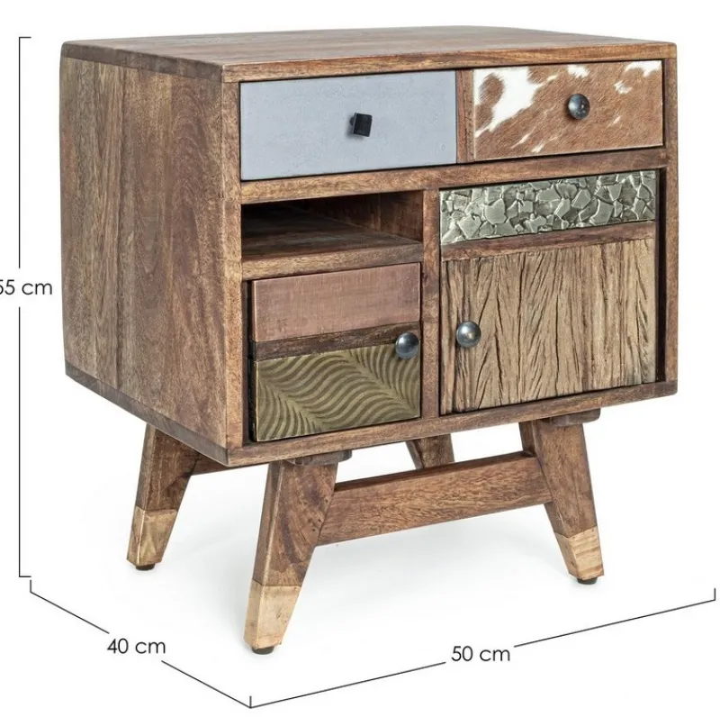 Best Bizzotto COMODINO IN LEGNO - DHAVAL