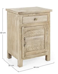 Sale Bizzotto COMODINO IN LEGNO - MAYRA