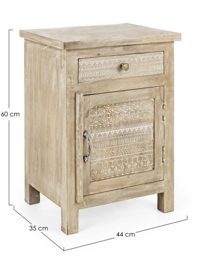 Sale Bizzotto COMODINO IN LEGNO - MAYRA