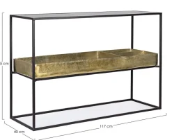 Bizzotto CONSOLLE CON CONTENITORE IN METALLO - MAVILA