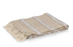 Online Bizzotto COPERTA JAWLA NATURALE BLU 130X170