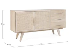 Sale Bizzotto CREDENZA 2 ANTE IN LEGNO - SAHANA