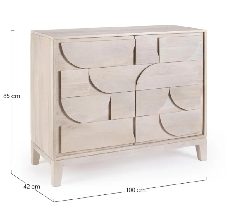 Clearance Bizzotto CREDENZA 2 ANTE IN LEGNO - ARCHITA