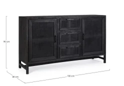 Bizzotto CREDENZA 2 ANTE IN LEGNO - WESTON