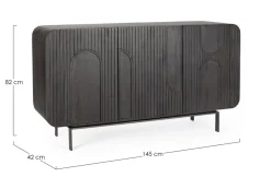 Discount Bizzotto CREDENZA 3 ANTE IN LEGNO - ORISSA