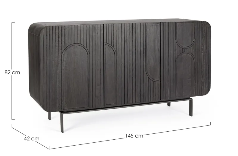 Discount Bizzotto CREDENZA 3 ANTE IN LEGNO - ORISSA