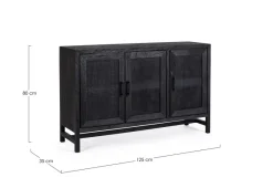 Sale Bizzotto CREDENZA 3 ANTE IN LEGNO - WESTON