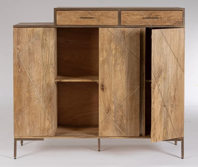 Bizzotto CREDENZA ALTA IN LEGNO - JAIDEV
