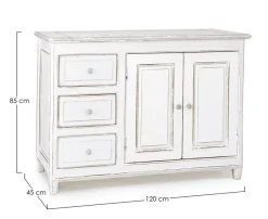 Clearance Bizzotto CREDENZA IN LEGNO 2 ANTE - COLETTE