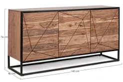 Best Bizzotto CREDENZA IN LEGNO 3 ANTE - EGON