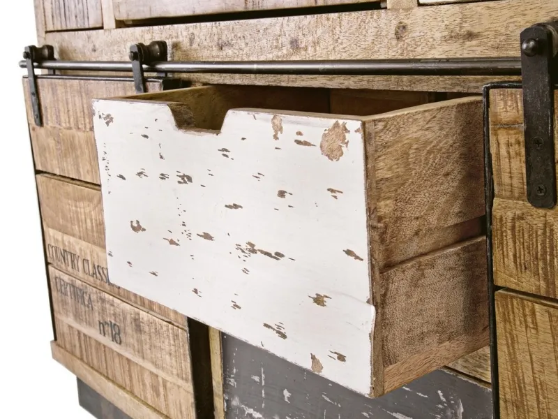 Outlet Bizzotto CREDENZA IN LEGNO 2 ANTE - TUDOR