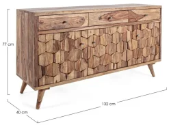 Bizzotto CREDENZA IN LEGNO 3 ANTE - KANT