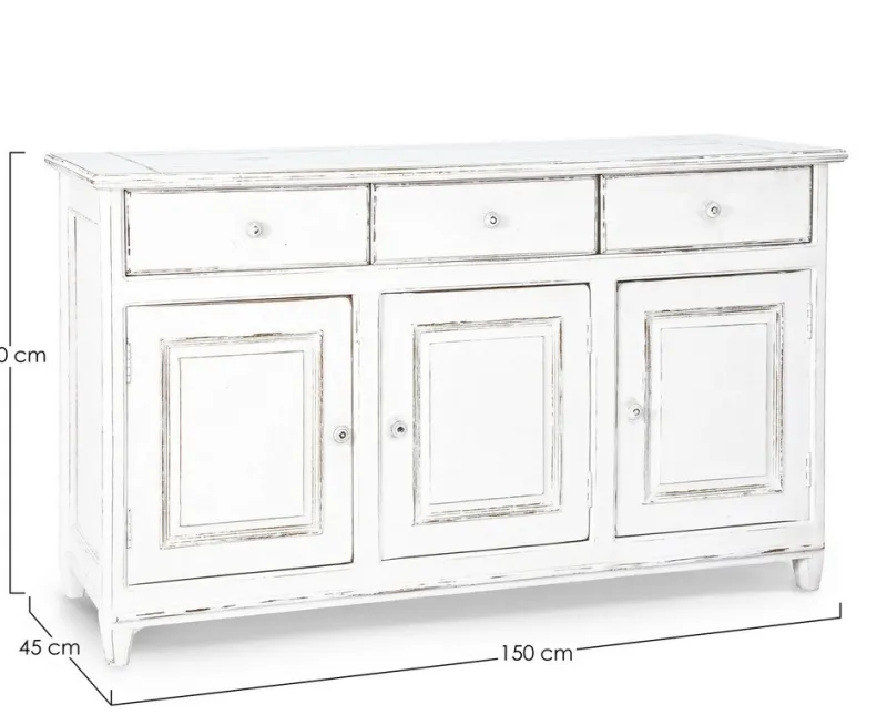 Best Bizzotto CREDENZA IN LEGNO 3 ANTE - COLETTE