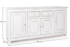 Best Bizzotto CREDENZA IN LEGNO 4 ANTE - COLETTE