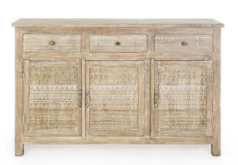 Clearance Bizzotto CREDENZA IN LEGNO 3 ANTE - MAYRA