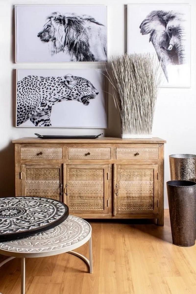 Clearance Bizzotto CREDENZA IN LEGNO 3 ANTE - MAYRA