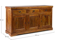 Hot Bizzotto CREDENZA IN LEGNO 3 ANTE- CHATEAUX