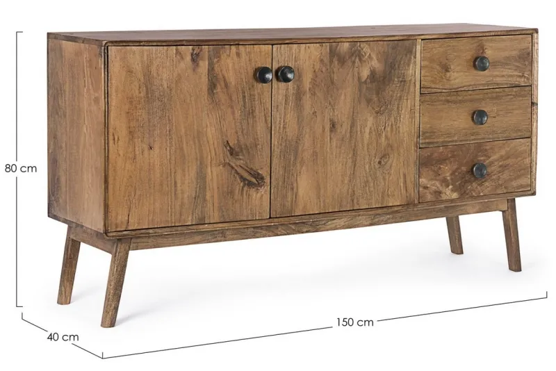 Discount Bizzotto CREDENZA IN LEGNO - SYLVESTER