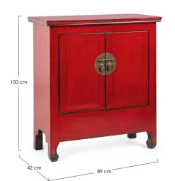 Sale Bizzotto CREDENZA IN LEGNO ROSSO - JINAN